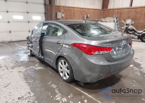 2012 Hyundai Elantra Limited z USA, uszkodzony, nr VIN 5NPDH4AE8CH109485